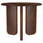 Table de bout ronde brune