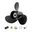 Hélice extérieure en aluminium pour mercure 40-140 HP, 13 po de diamètre x 19 po, 15 cannelures, rotation à droite, noir
