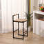 Set Of 2 Bar Stools With Back  Paper Rope Woven Counter Height Dining Chairs For Kitchen, Home