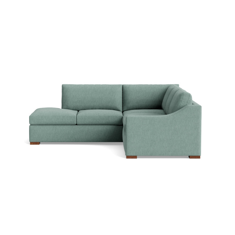 Lucca Sectional, Performance Weave - Spa, Left Hand Facing