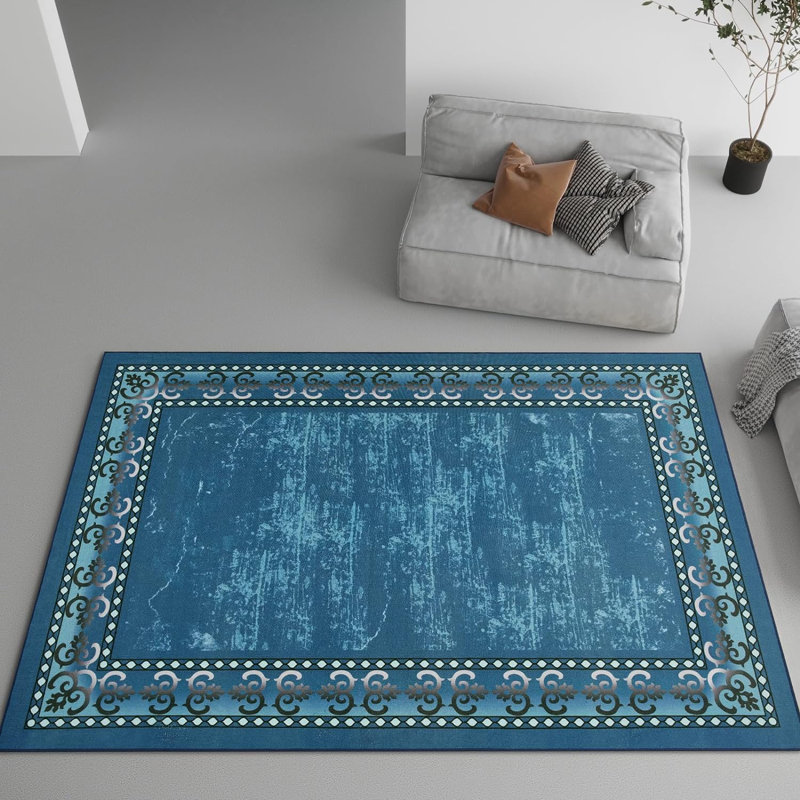 Fillender Floral Indoor Rug, Rectangle 4' x 6'