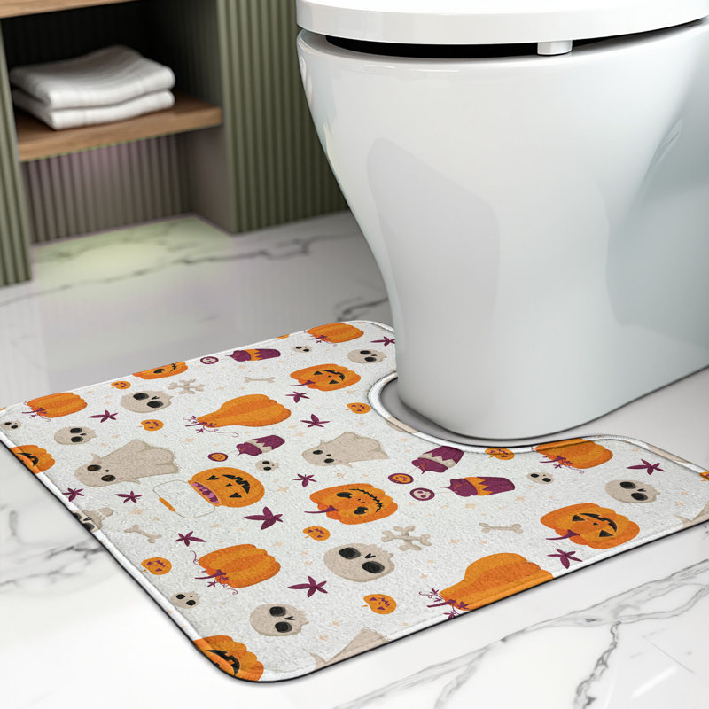 Multicolore tapis de salle de bain en U Ghost