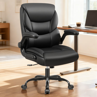 Loreene Ergonomic Executive Chair with Headrest and Flip -Up Armrests