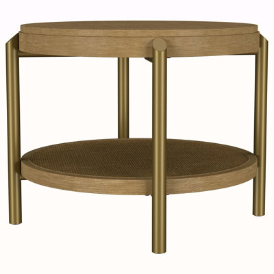 Table de bout ronde avec plateau de rangement Sand Wash
