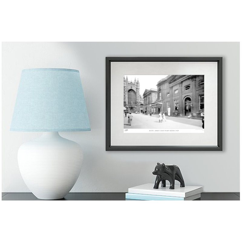 Bath, Abbey And Pump Room 1929 - Single Picture Frame Print, 28cm H X 36cm W x 2cm D