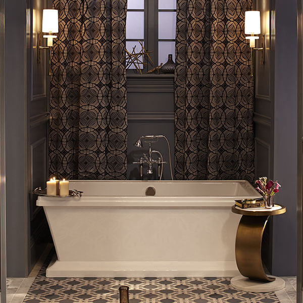 Fitzgerald 66" x 36" Free Standing Soaking Acrylic Bathtub