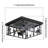 11.2-in 2 - Light Farmhouse Semi Flush Mount Rustic Black Ceiling Fixture With Cowboy Horse Square Shade-1145016399
