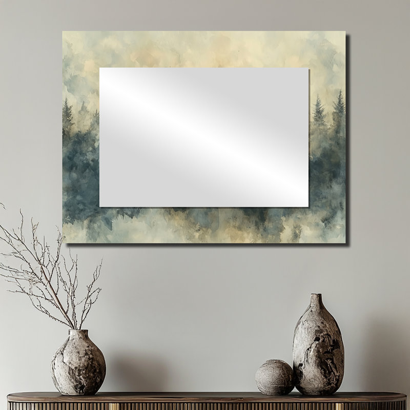 Orignal dans la brume du Canada I - décor mural miroir animaux - imprimé sur métal, 24 po x 32 po