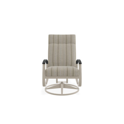 Chaise berçante pivotante réglable avec coussins Askar