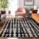 Premium Machine Washable Prisco Black Rug