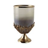 Sagebrook Home Eaves Glass And Metal Hurricane