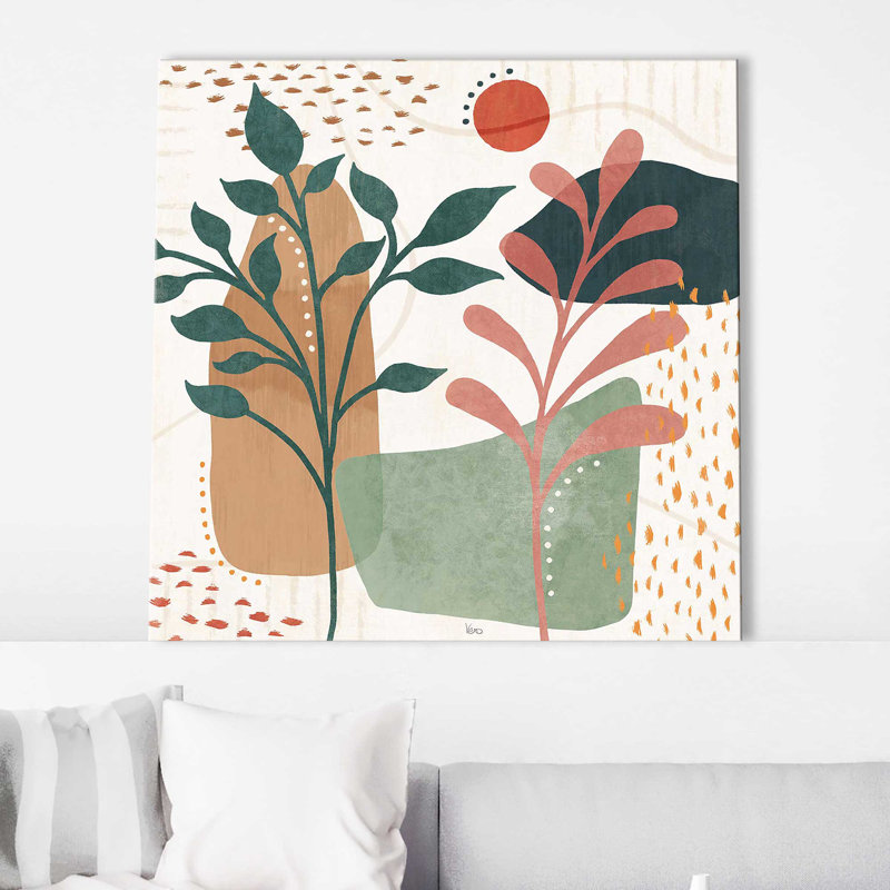 «Abstract Blossom III (Square)» par Véronique Charron, reproduction, Toile tendue, H 36 po x l 36 po x P 1,5 po
