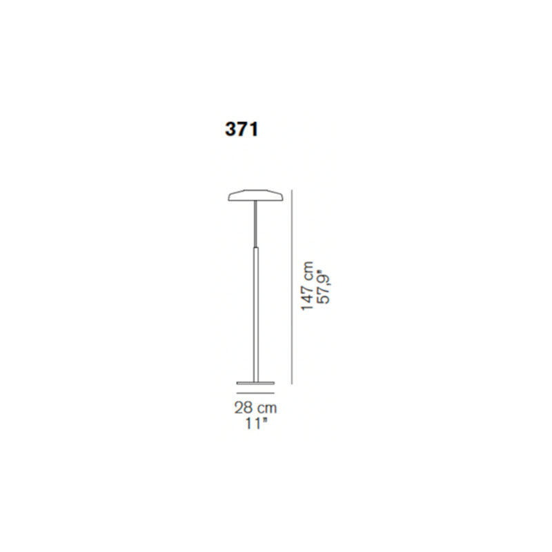 Dora LED Floor Lamp, Satin Gold, Red