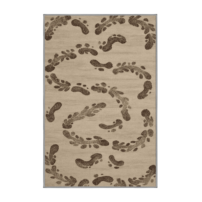  Tapis bord de mer lavable Sandprints, Rectangle 6 pi x 9 pi