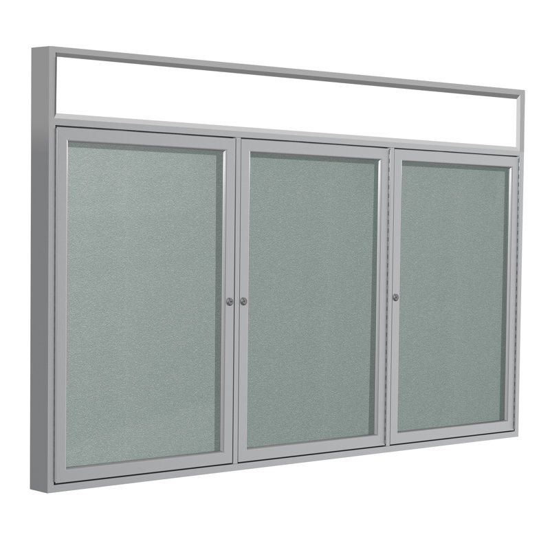Plaque d’armoire fermée, Argent, Satin, H 4 pi x l 8 pi