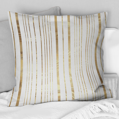 Glamorous Pinstripe - Glam Throw Pillow