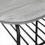 Dining Table Set, 3pcs Set, Small, 32" L, Kitchen, Grey Laminate, Black Metal, Contemporary