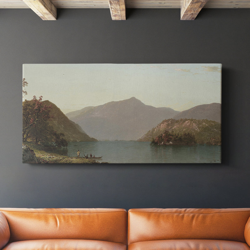 Série paysage - CDLXIX - Toile tendue avec châssis - Prêt à accrocher, H 16 po x l 32 po