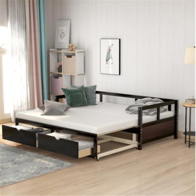 Brylen Twin Solid Wood Daybed with Trundle by Red Barrel Studio