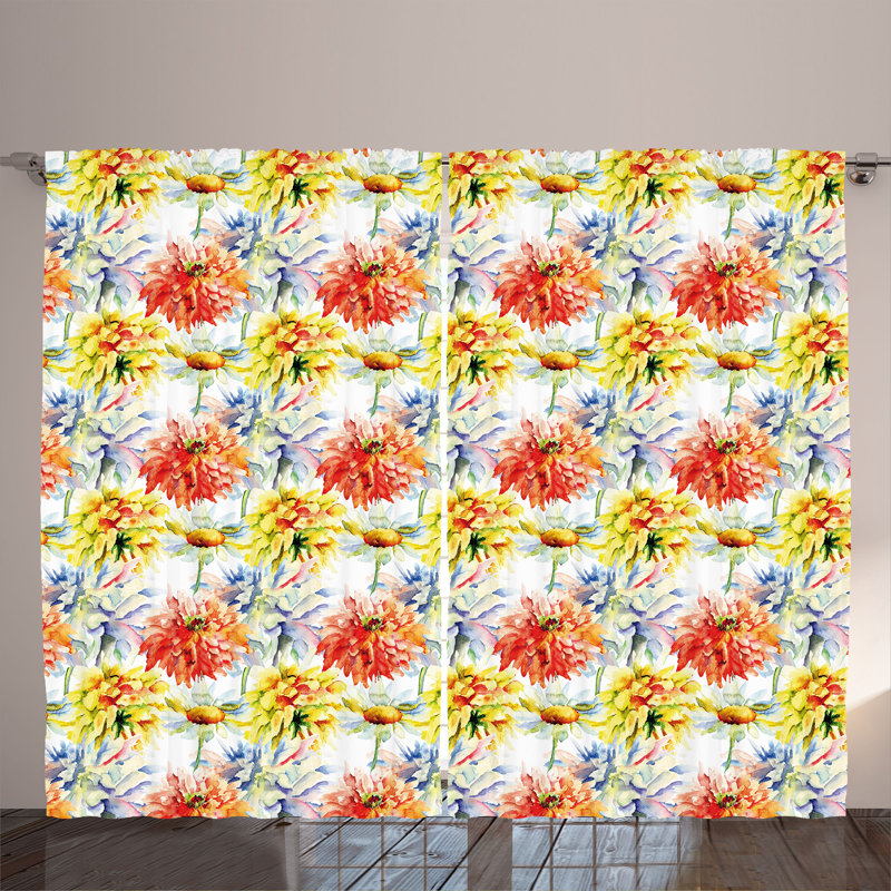 Semi Sheer Curtain Pair
