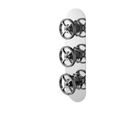 Industrial Valves Triple Concealed Diverter Shower Valve
