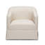 Chaise pivotante à jupe en lin Earl