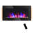 Herakleitos Black Electric Fireplace with 5118 BTU-983194971