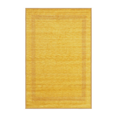 Tapis contemporain jaune
