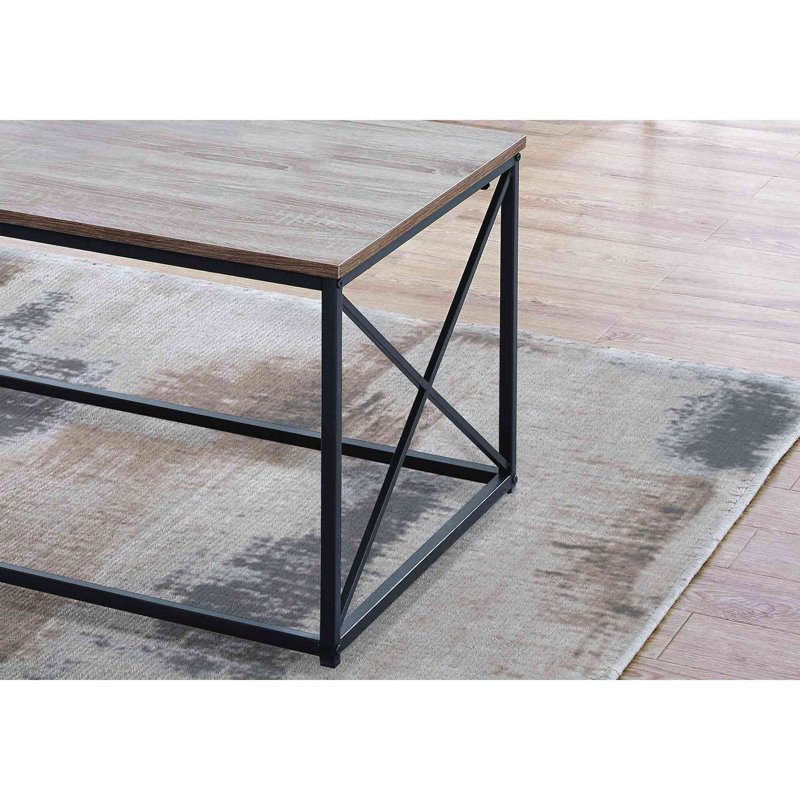 Ensemble de table, ensemble de 3 pièces, café, bout, côté, décor, métal stratifié de salon, contemporain, moderne