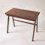Bureau d'ordinateur 100% bois d'hévéa massif, bureau d'écriture rétro en noyer avec tiroir, structure robuste en A, table d'étude de bureau à domicile standard de 39,37 po x 21,65 po, 0,71 po d'épaisseur