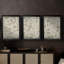 ABSTRACT Series DCCxxxx - Toile tendue avec châssis encadré - 3 pièces-359857788-359857791