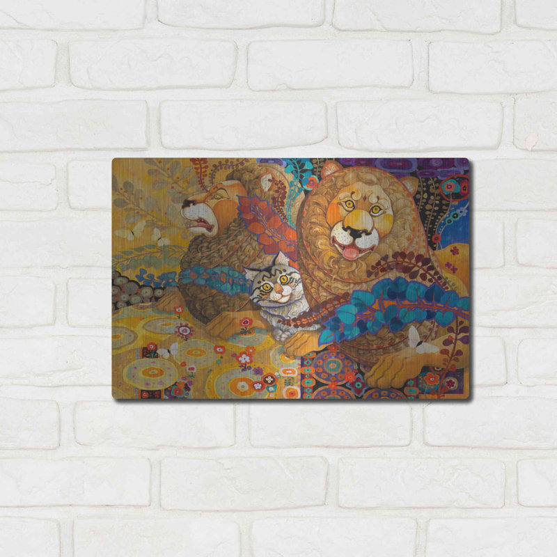 "Tapisserie Leonine" par David Galchutt, H 12 po x l 16 po