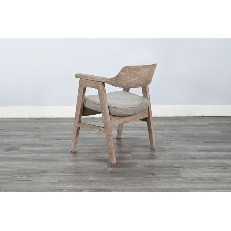  Fauteuil de salle à manger rembourré Wren, Crème, Crème