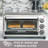 BLACK+DECKER 4-Slice, Stainless Steel Toaster Oven with EvenToast Technology and 30-Minute Timer