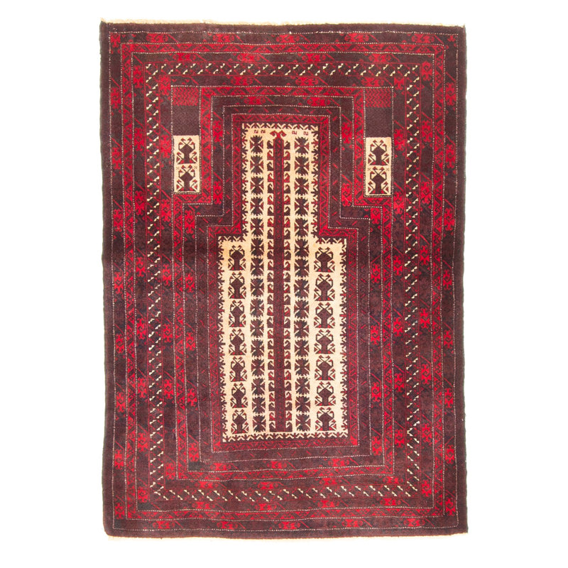 Tapis beige Teimani 3 pi 0 po x 4 pi 4 po