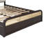 Grand lit plateforme en bois avec lit gigogne et 2 tiroirs-1714419997