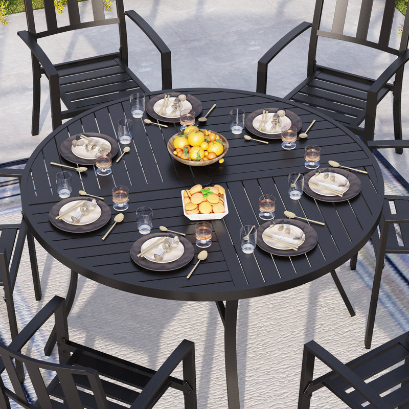 Argyri 6 - Person Patio Dining Set with Round Table