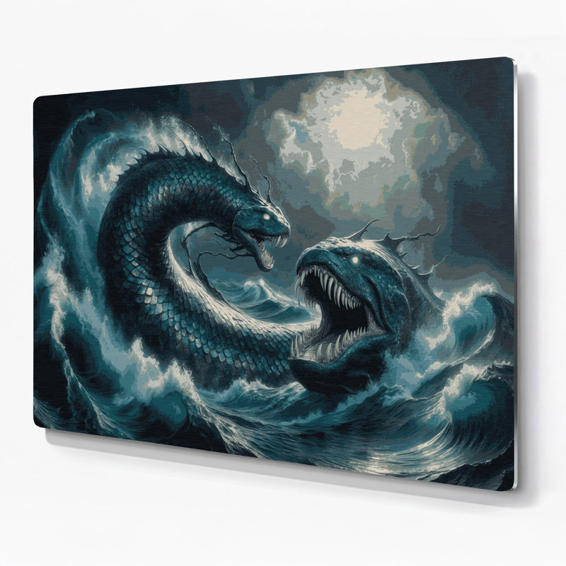 Art mural gris Sci Fi Leviathan, H 240 po x l 240 po x P 0,05 po