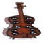 Bufford Floor Wine Bottle Rack Brown