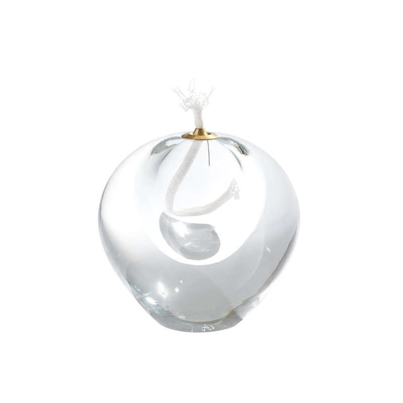 Daphne Oil Candle-Clear-Sm, 4.5" H x 4.5" W x 4.5" D