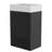 20" Striped Matt Black Bathroom Vanity WITHOUT Sink, Freestanding Bathroom Cabinet For Modern Bathroom-1027062782