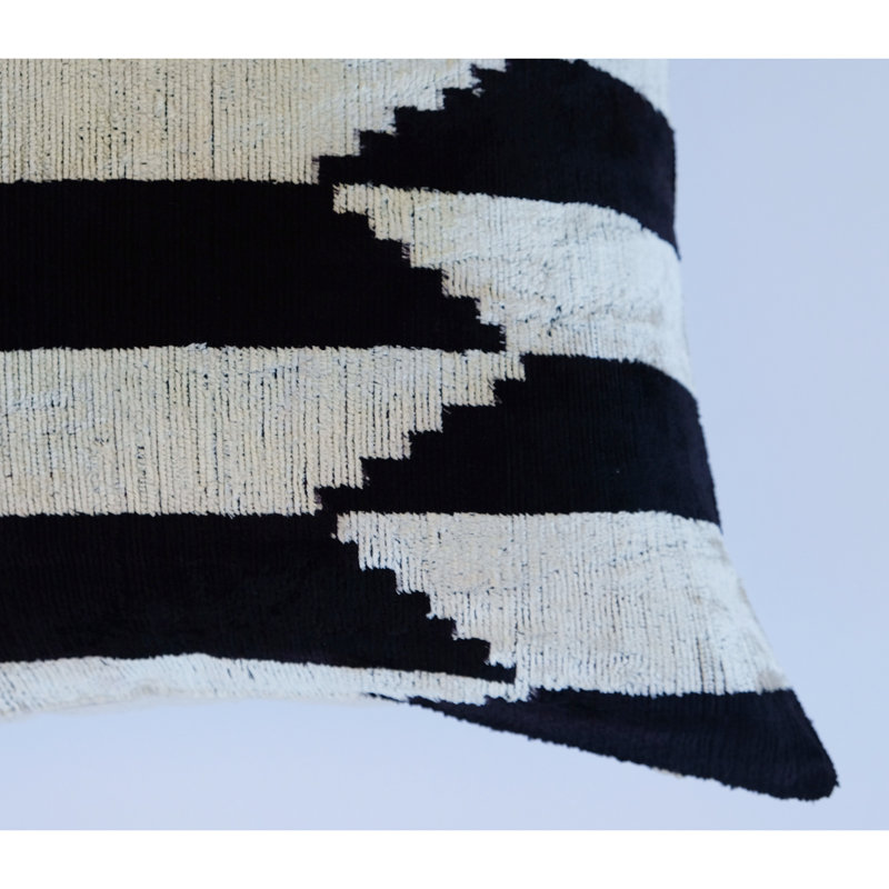Housse et insert de coussin en soie Richland, Géométrique 4