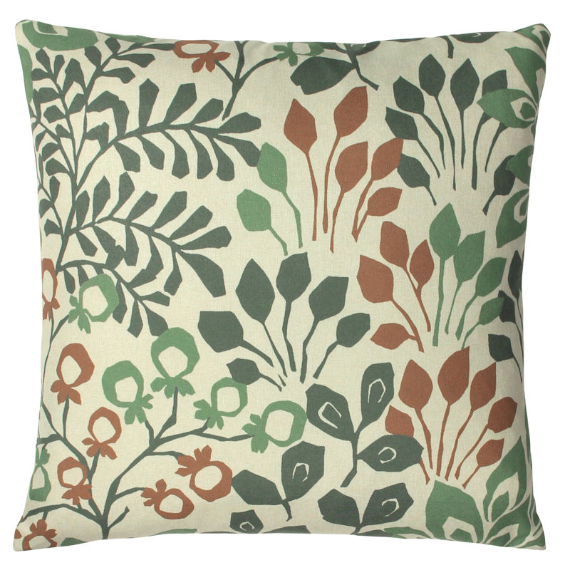 Kasuri Floral Square Throw Cushion