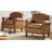 Mooresville 31" W Faux Leather Armchair with Solid Wood Legs-67983532
