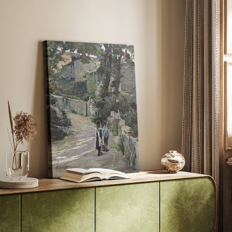 Paysage rétro CXLII - galerie Cavas, H 36 po x l 24 po