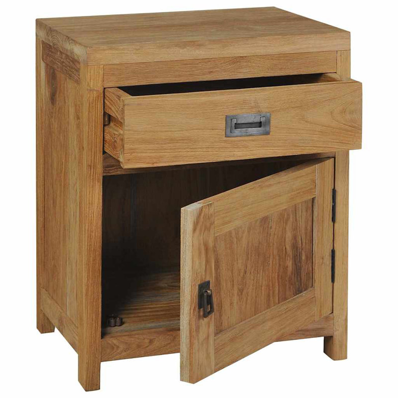 Demars 40cm W Solid Wood Bedside Table