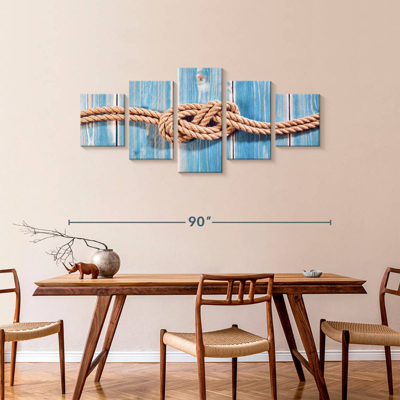 Sailor Rope Knots, 36" H x 80" W