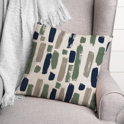 Paint Strokes Outdoor Square Pillow Cover & Insert