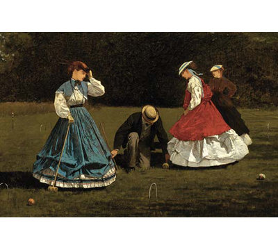 «Croquet Scene» par Winslow Homer - reproduction