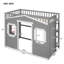 Twin Size House Loft Bed With Ladder-1557496230-1557496225